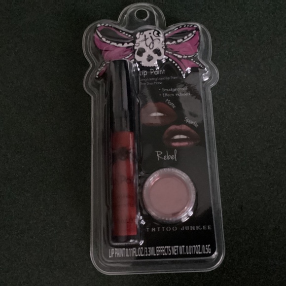 Tattoo Junkee Lip Paint Bundle of 3 Rebel/Happy Hour New - Picture 4 of 9